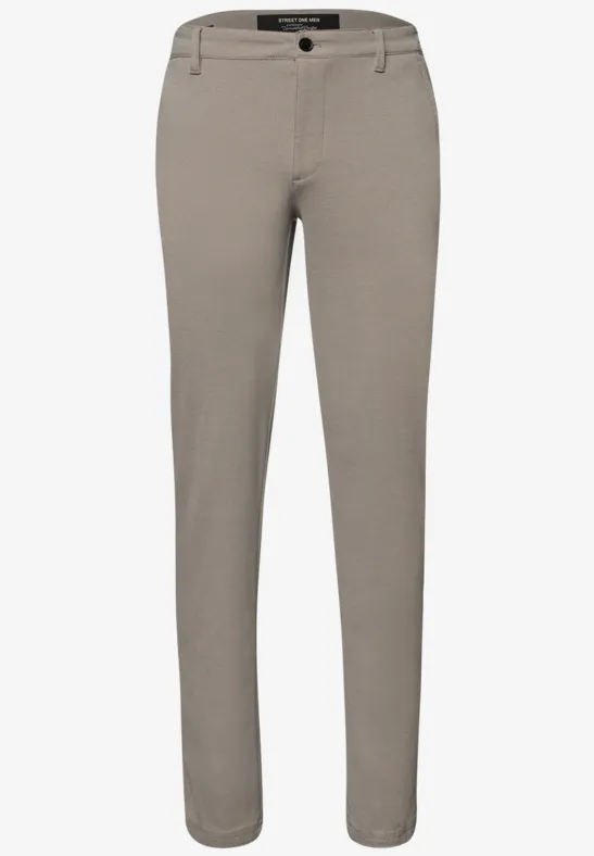 Jersey chino warm sand