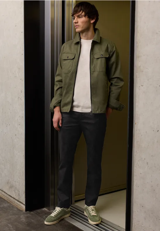 Chino met elastische tailleband Black