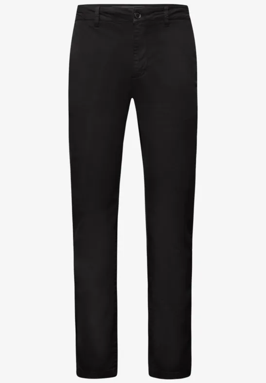 Chino met elastische tailleband Black