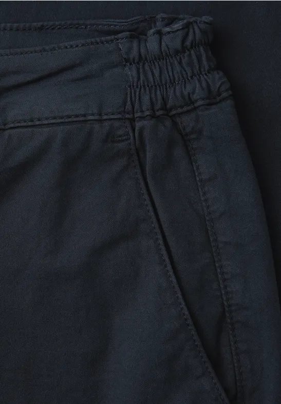 Slim Leg Chino mit Stretchbund dark ink blue
