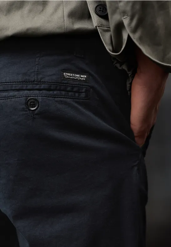 Slim Leg Chino mit Stretchbund dark ink blue