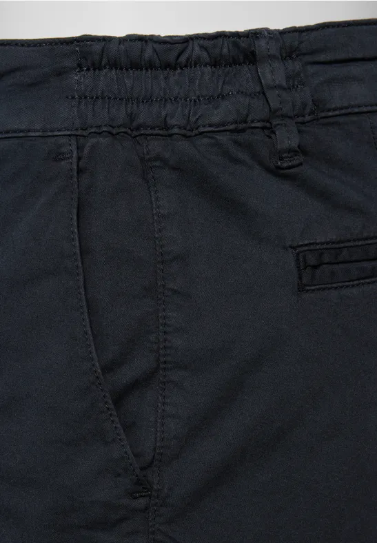 Slim Leg Chino mit Stretchbund dark ink blue