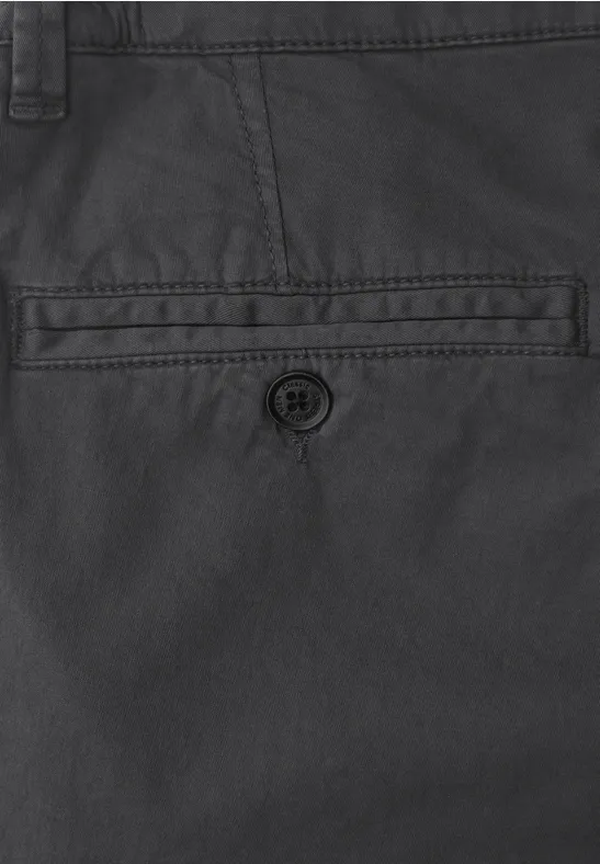 Chino met elastische tailleband industrial grey