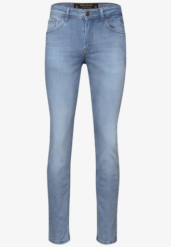 Slim Leg Jeans light blue wash