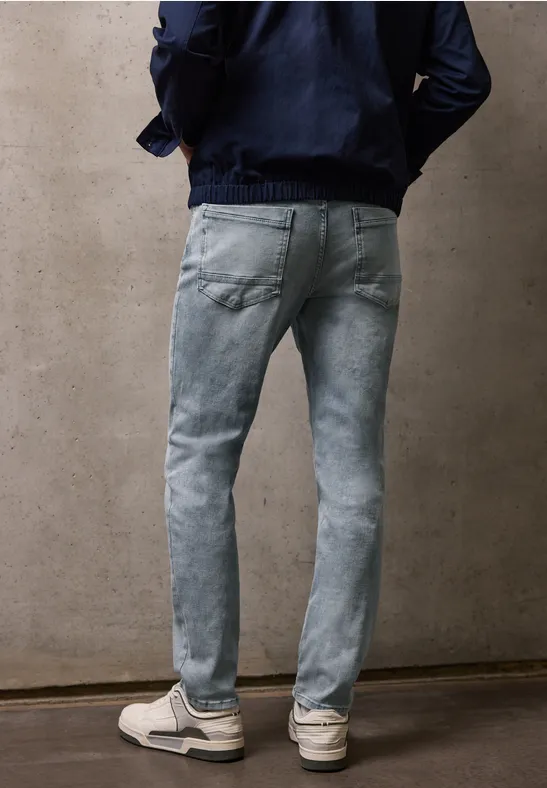 Slim Legs Jeans light grey random wash