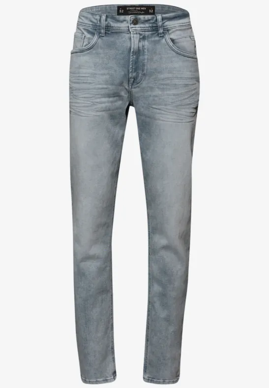 Slim Legs Jeans light grey random wash