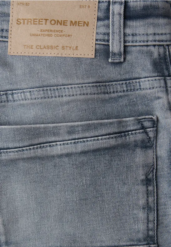 Jeans met smalle pijpen light grey random wash