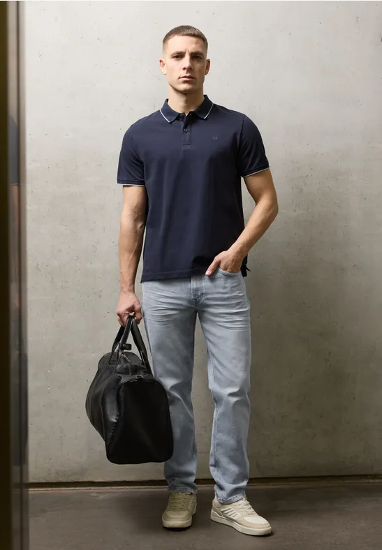 Straight Legs jeans light grey random wash