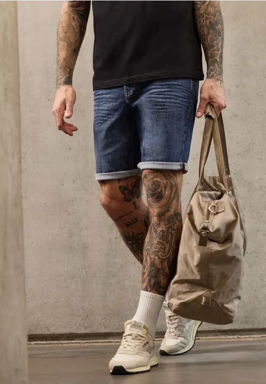 Jeansshorts im Regular Fit dark blue wash