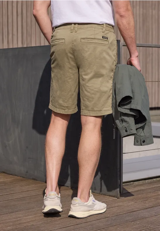 Chino Shorts im Regular Fit mit Flexbund warm sand