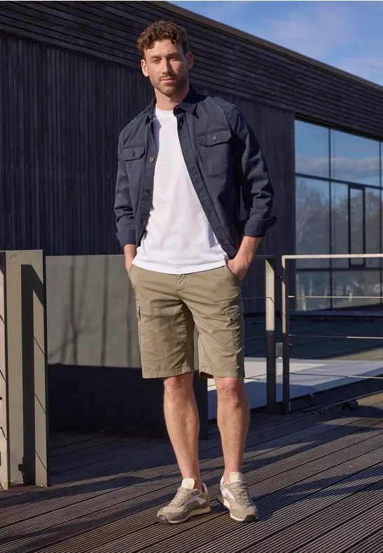 Bermuda im Regular Fit im Cargo-Look warm sand