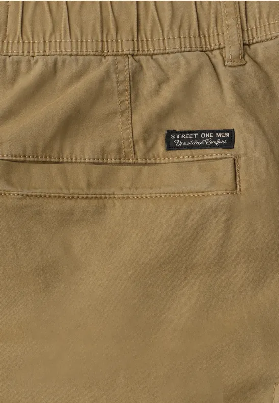 Regular Fit Short Joog en look cargo coastal sand