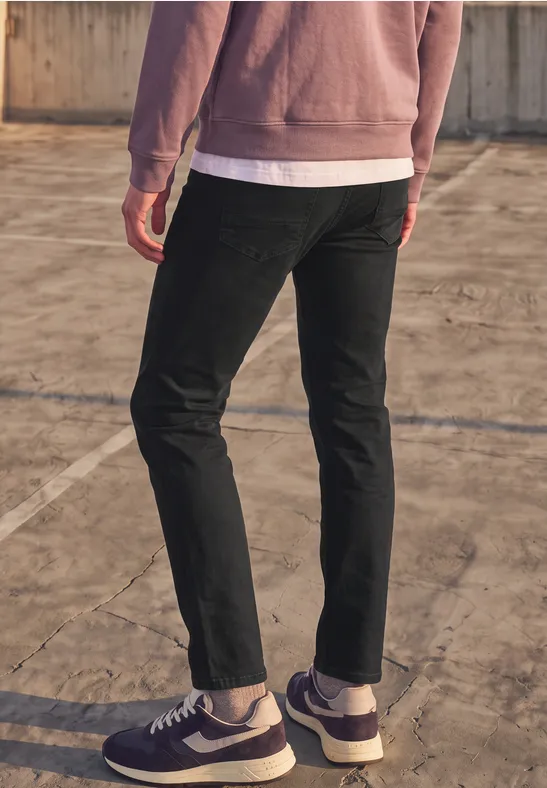 Jean Slim Leg à coupe ajustée dark grey overdye black