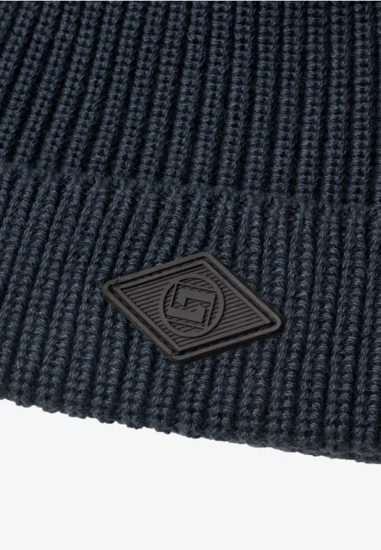 Bonnet à côtes dark basic blue