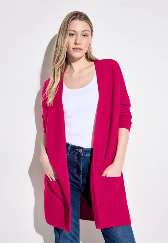 CECIL Offener Long Cardigan für Damen in Pink CECIL