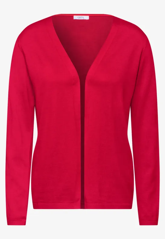 CECIL Offener Basic Cardigan für Damen in Rot CECIL