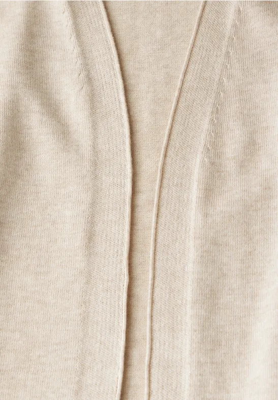 CECIL Offener Basic Cardigan für Damen in Beige CECIL