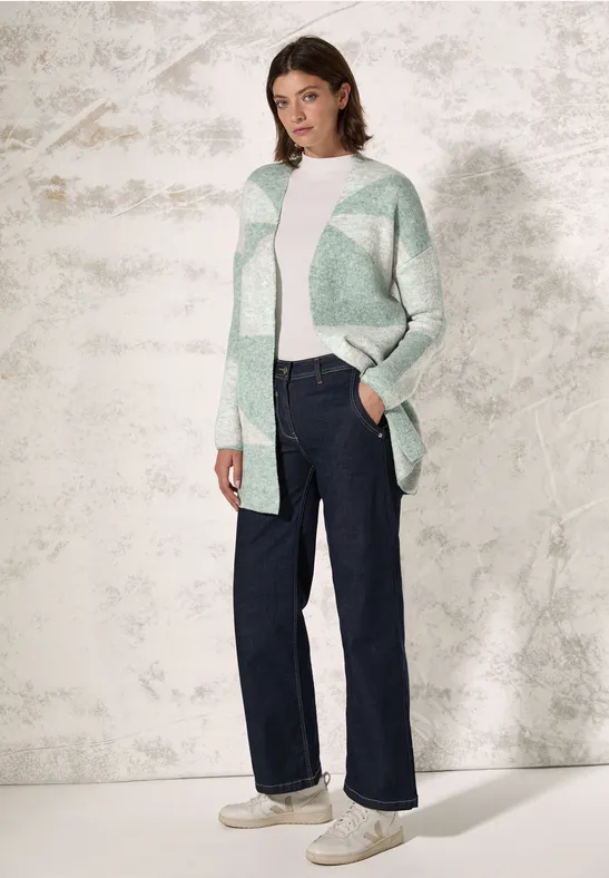 Cecil Damen Strickjacke Gemustert – Kuscheliger Grobstrick, Lässig & Vielseitig
