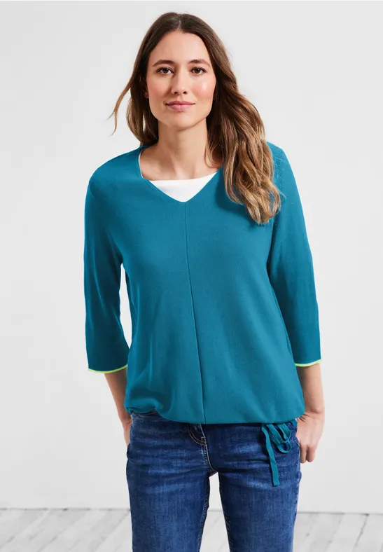 Strickpulli Damen Herbst Winter Mode V-Ausschnitt A Produktbild-Vorschau 7