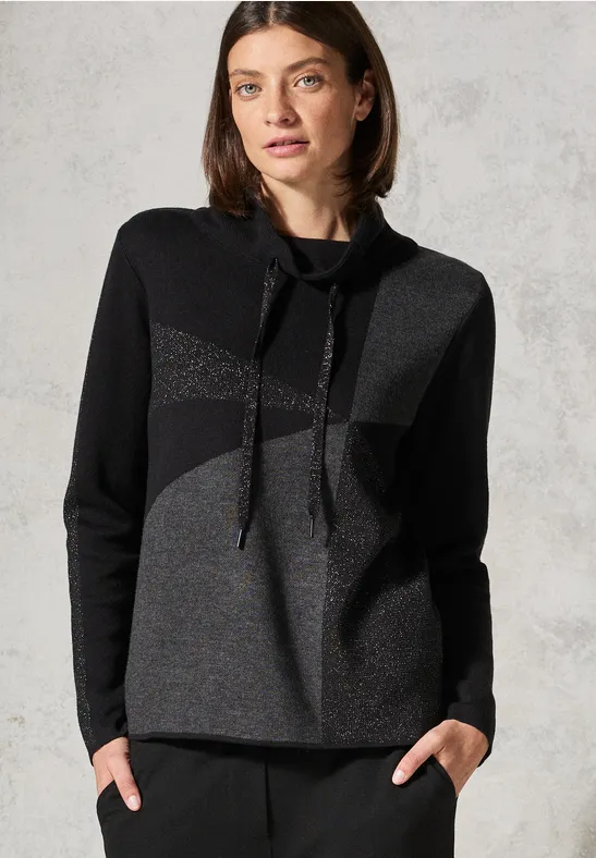 Pullover mit Glitzerdetails