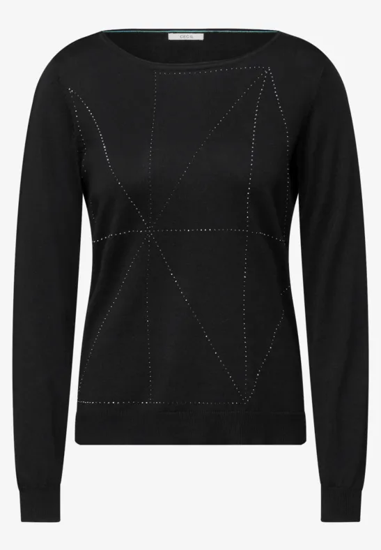 Pullover Schwarzer Glitzerpulli Damen Glitzer Pullover GrÃ¼n Damen