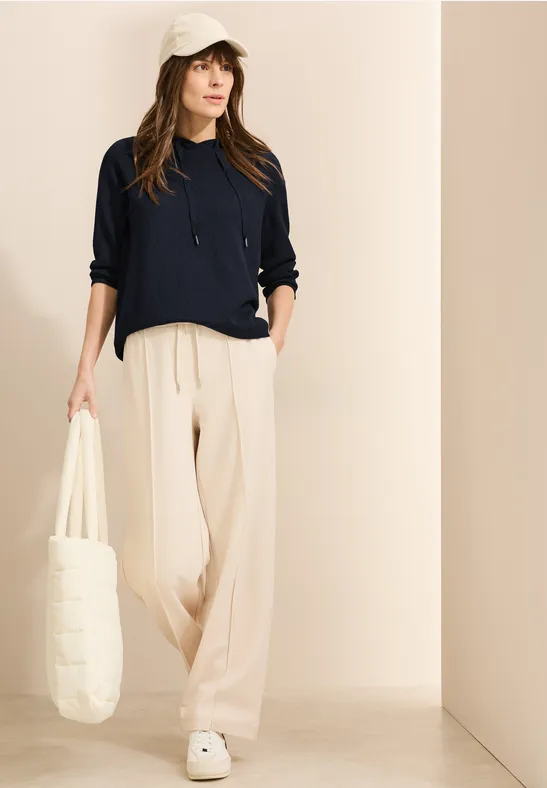 Cecil Damen Hoodie Leicht - Bequemer Kapuzenpulli Mit 3/4 Ärmeln