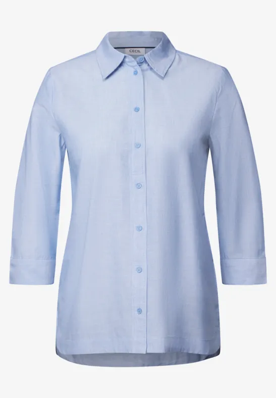 CECIL Blouse en chambray pour femmes en Bleu CECIL