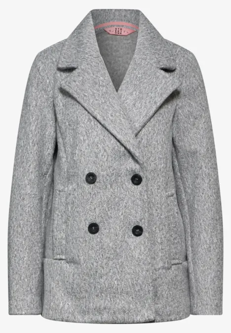 Strukturjacke frost grey melange