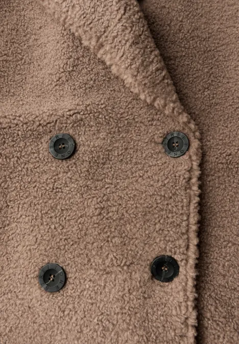 Teddy Caban Jacke rocky brown
