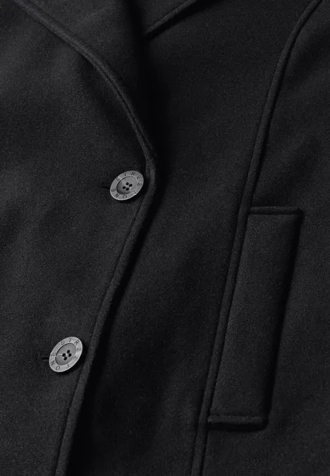 Cabanjacke mit Inlay Black