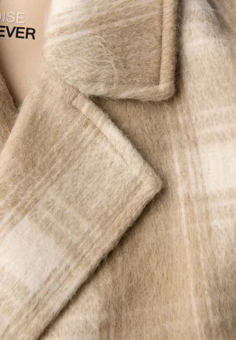 Karierter Reversmantel reef sand