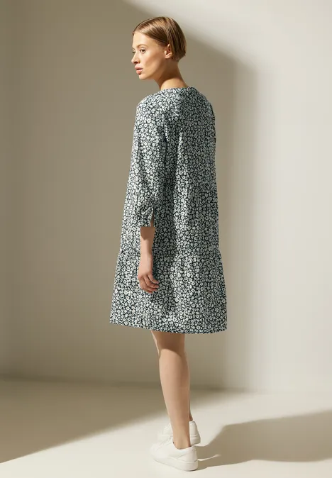 Tuniekjurk met print cool vintage green