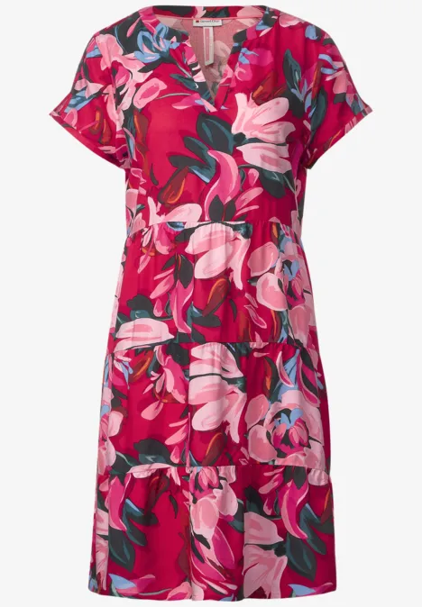 Tunikakleid mit Print berry rose