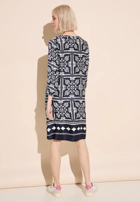 Tunika Kleid mit Print deep blue