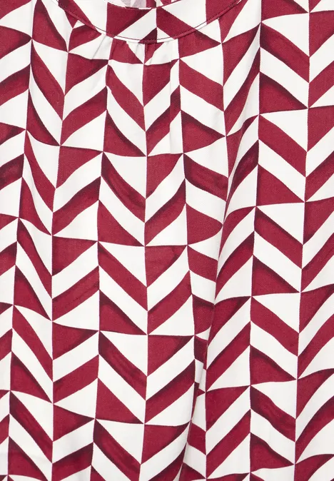 Robe imprimée sans manches Mahogany Red