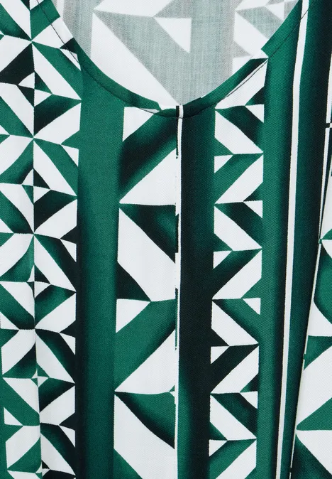 Maxikleid mit Print cool vintage green
