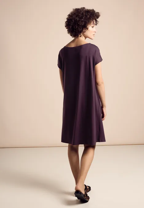Robe en jersey dark berry purple
