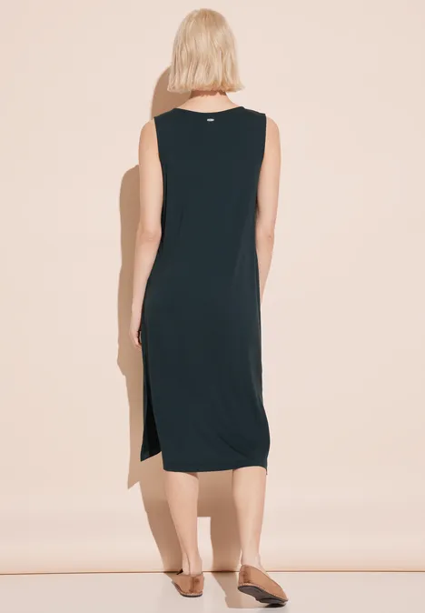 Robe midi avec découpe cool vintage green