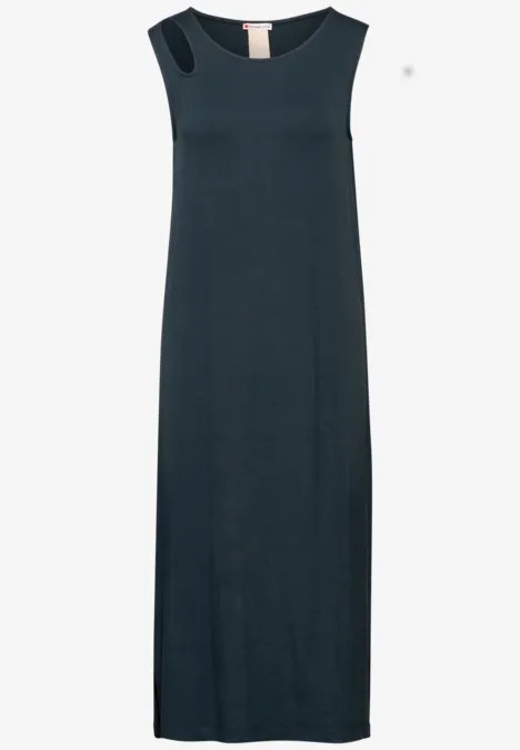 Robe midi avec découpe cool vintage green