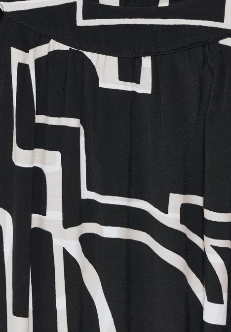 Robe maxi à imprimé Black