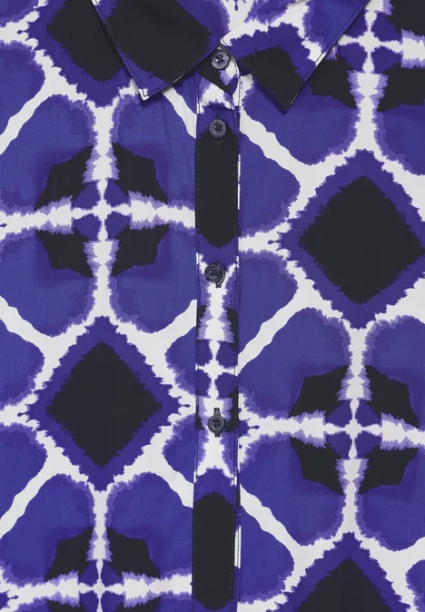Robe midi à imprimé violet blue