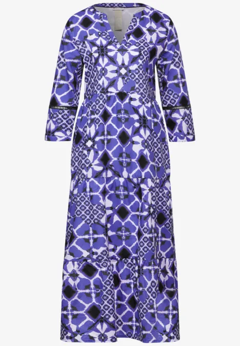 Tunika Kleid mit Print violet blue