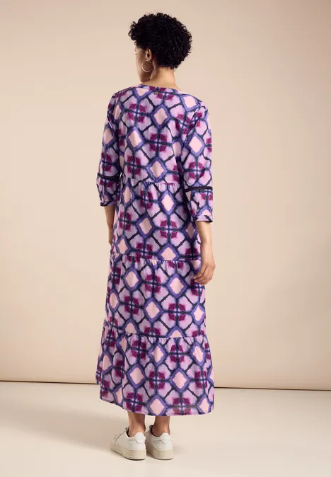 Robe tunique à imprimé bellflower lilac