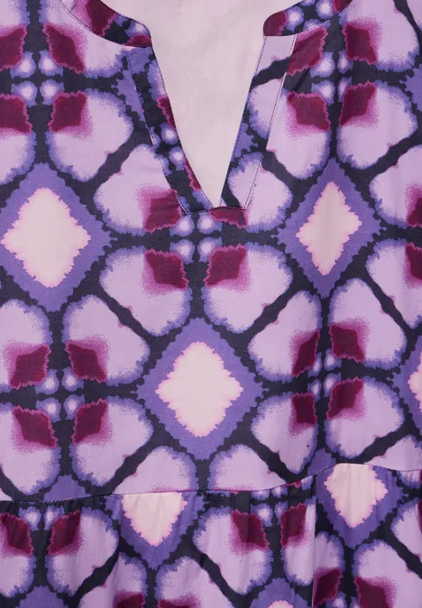 Robe tunique à imprimé bellflower lilac