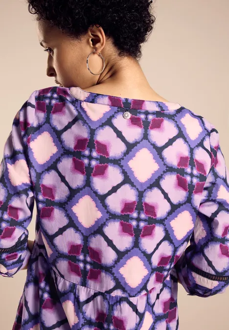 Robe tunique à imprimé bellflower lilac