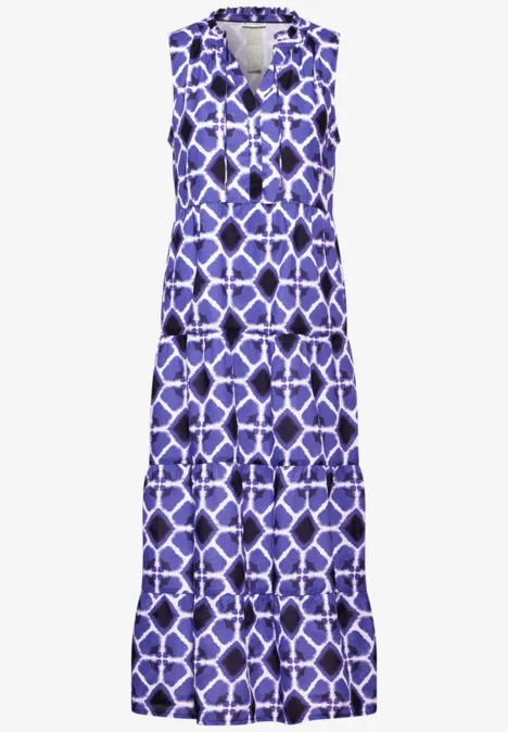 Maxikleid mit Print violet blue