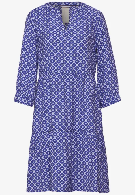 Tunika Kleid mit Print deep blue