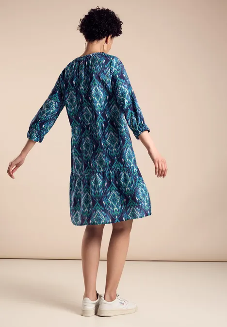 Tunika Kleid mit Print violet blue