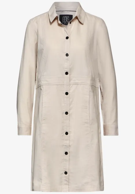 Cord-Kleid smooth sand beige
