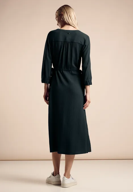 Midi-Kleid hunter green